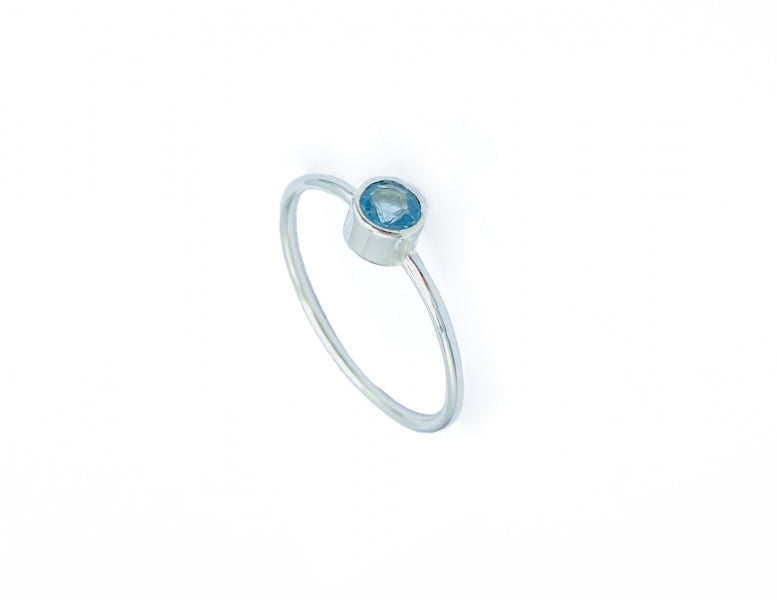 Srebrni prsten NEO – Plavi topaz, turmalin i opal