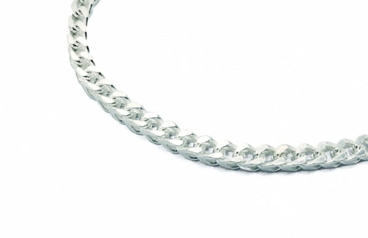 Srebrna narukvica Franco 21 cm - Pancer 3D