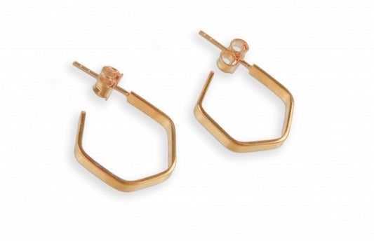 Srebrne naušnice My Dream Heksa Hoop