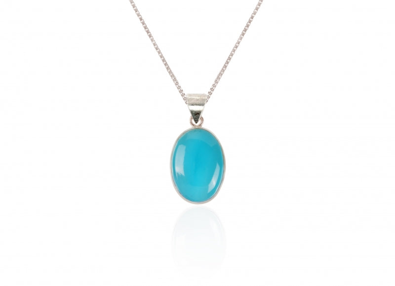 Srebrn obesek TURKIZ Blue Bird 24 x 32 mm
