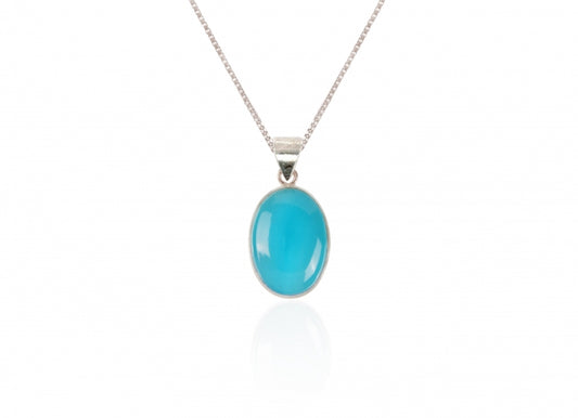 Srebrn obesek TURKIZ Blue Bird 24 x 32 mm
